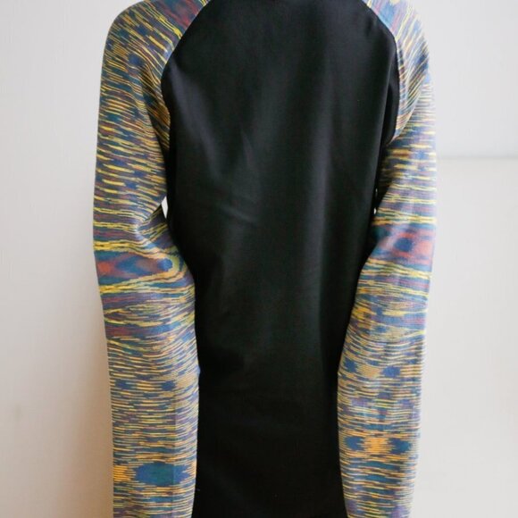 Adidas X Missoni Black Multicolour Sleeve Long Zip Up Running Jacket - Picture 6 of 10
